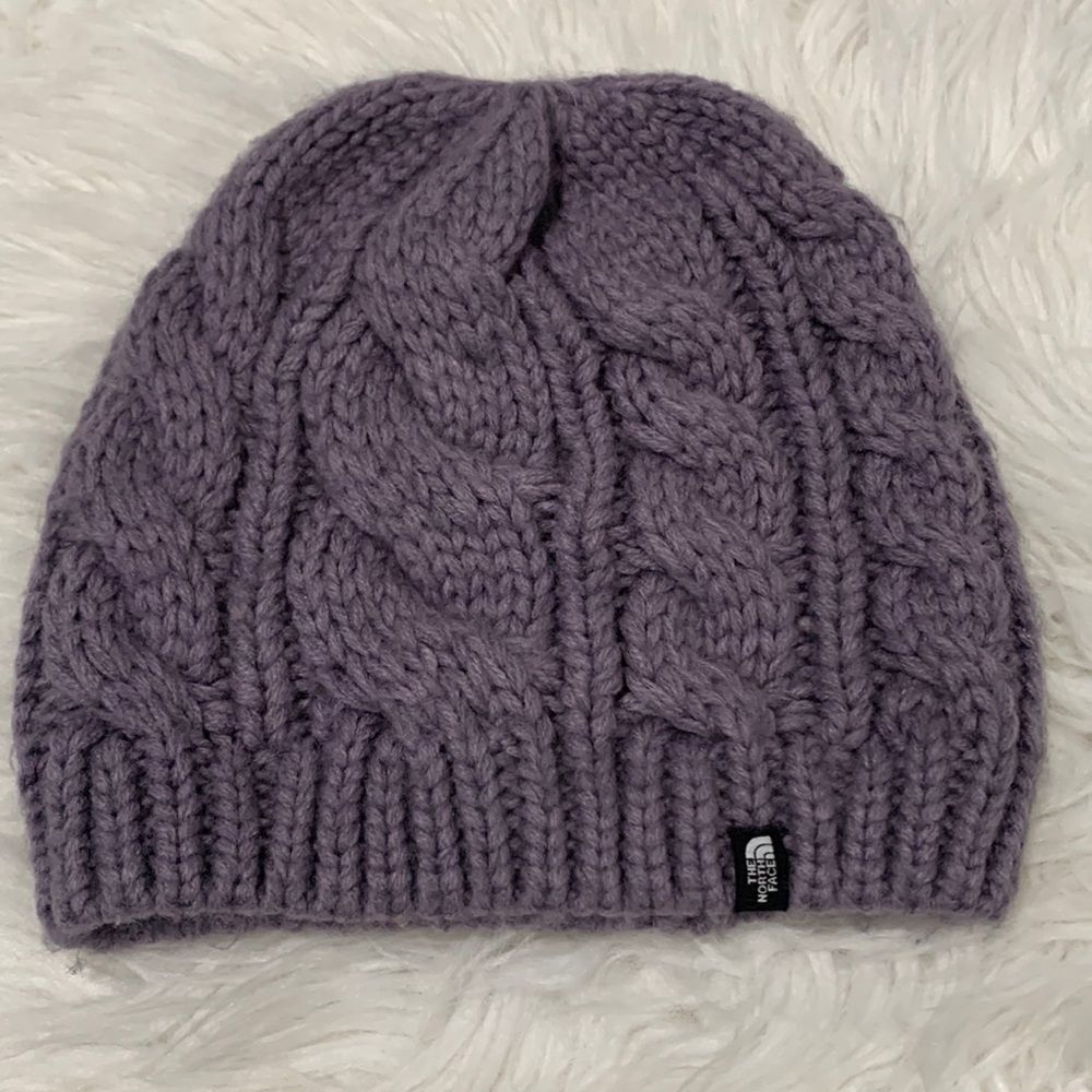 THE NORTH Face beanie cable knit youth size medium